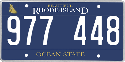 RI license plate 977448