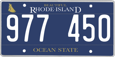 RI license plate 977450