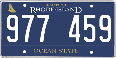 RI license plate 977459