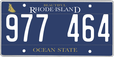RI license plate 977464