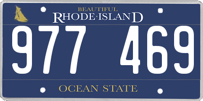 RI license plate 977469