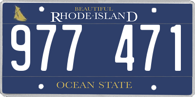 RI license plate 977471