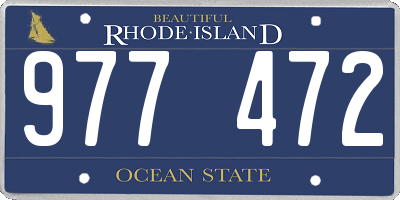 RI license plate 977472
