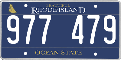RI license plate 977479