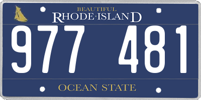 RI license plate 977481