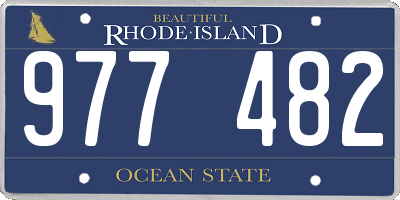 RI license plate 977482