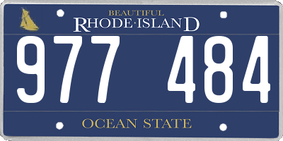 RI license plate 977484