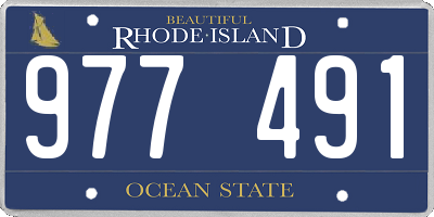 RI license plate 977491