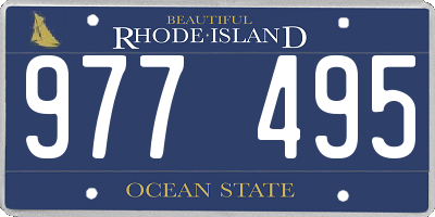 RI license plate 977495