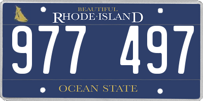 RI license plate 977497