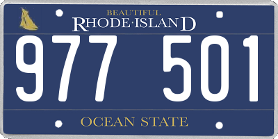 RI license plate 977501