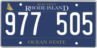 RI license plate 977505
