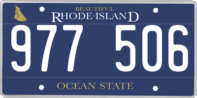 RI license plate 977506