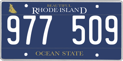 RI license plate 977509