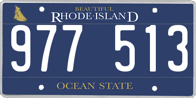 RI license plate 977513