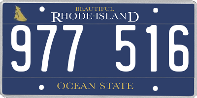 RI license plate 977516