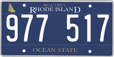RI license plate 977517