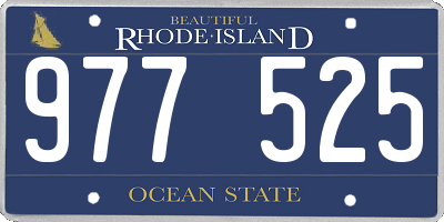 RI license plate 977525