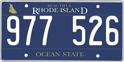 RI license plate 977526