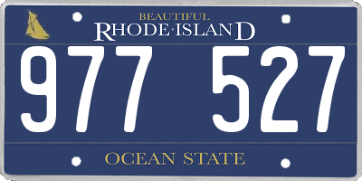 RI license plate 977527