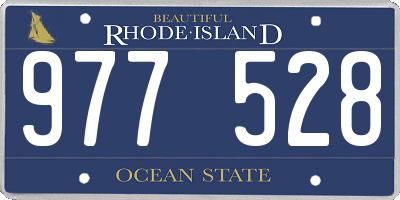 RI license plate 977528