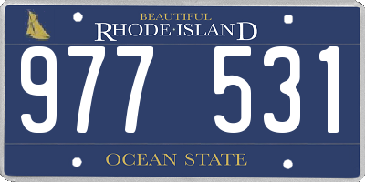 RI license plate 977531
