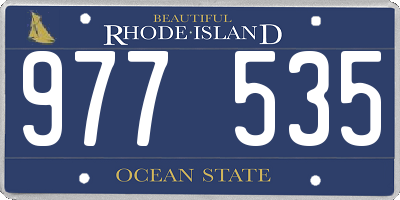 RI license plate 977535