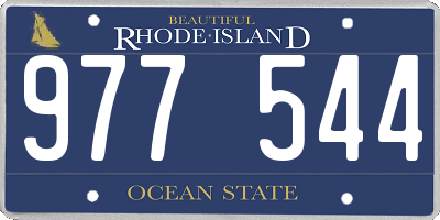 RI license plate 977544