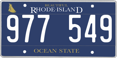 RI license plate 977549