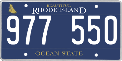 RI license plate 977550