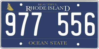 RI license plate 977556
