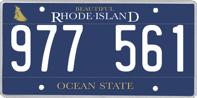 RI license plate 977561