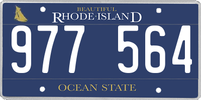 RI license plate 977564