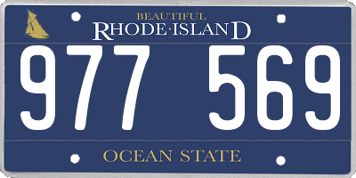 RI license plate 977569
