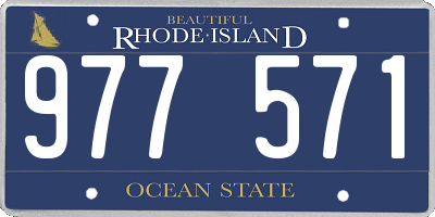 RI license plate 977571