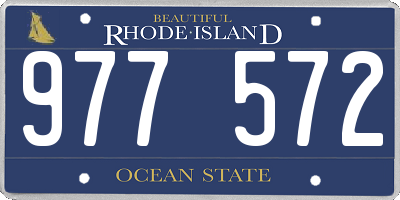 RI license plate 977572