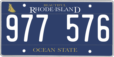 RI license plate 977576