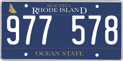 RI license plate 977578