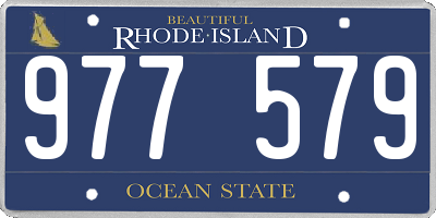 RI license plate 977579