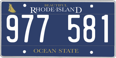 RI license plate 977581