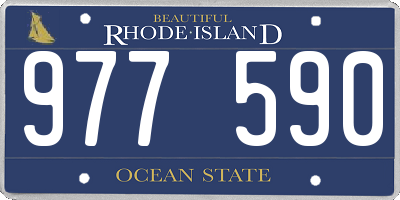RI license plate 977590
