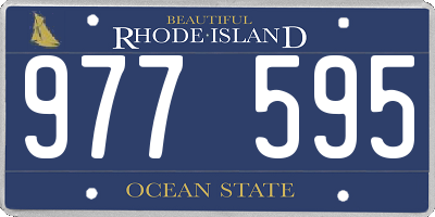 RI license plate 977595