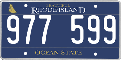 RI license plate 977599
