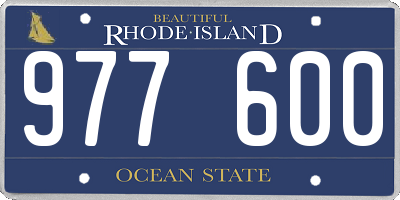 RI license plate 977600