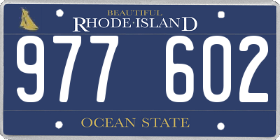 RI license plate 977602