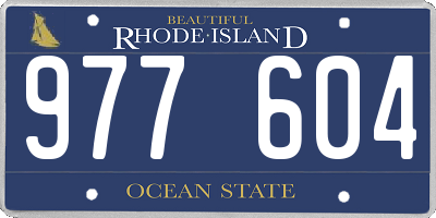 RI license plate 977604