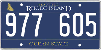 RI license plate 977605