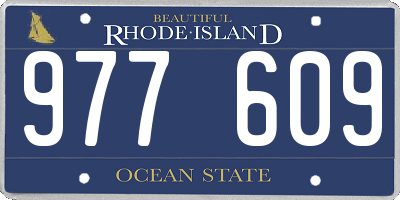 RI license plate 977609