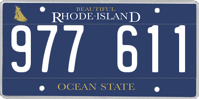 RI license plate 977611