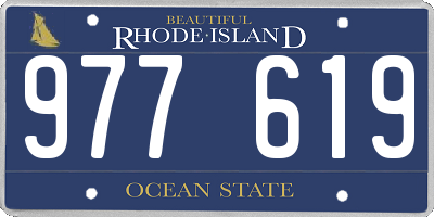 RI license plate 977619